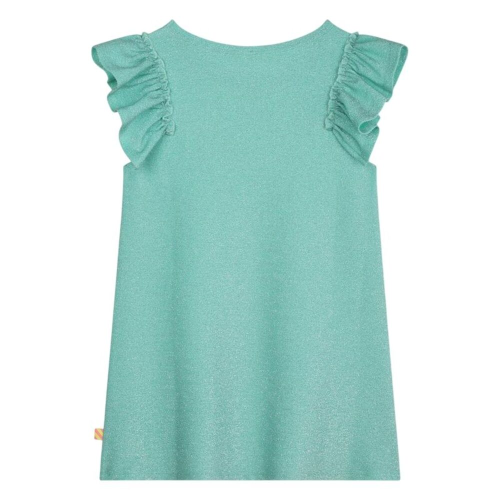 Billieblush Girls Embroidered Patch Skater Dress / Beach Blue